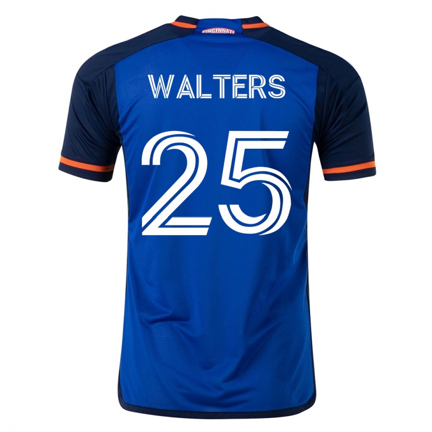 Vyrai Paul Walters #25 Mėlyna Namų Marškinėliai 2023/24 T-Shirt