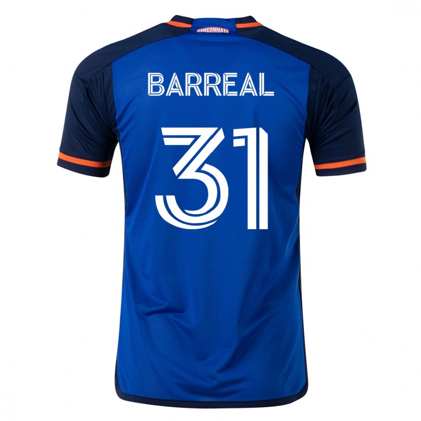 Vyrai Álvaro Barreal #31 Mėlyna Namų Marškinėliai 2023/24 T-Shirt