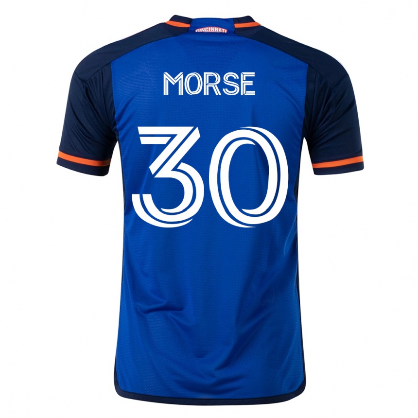 Vyrai Hunter Morse #30 Mėlyna Namų Marškinėliai 2023/24 T-Shirt