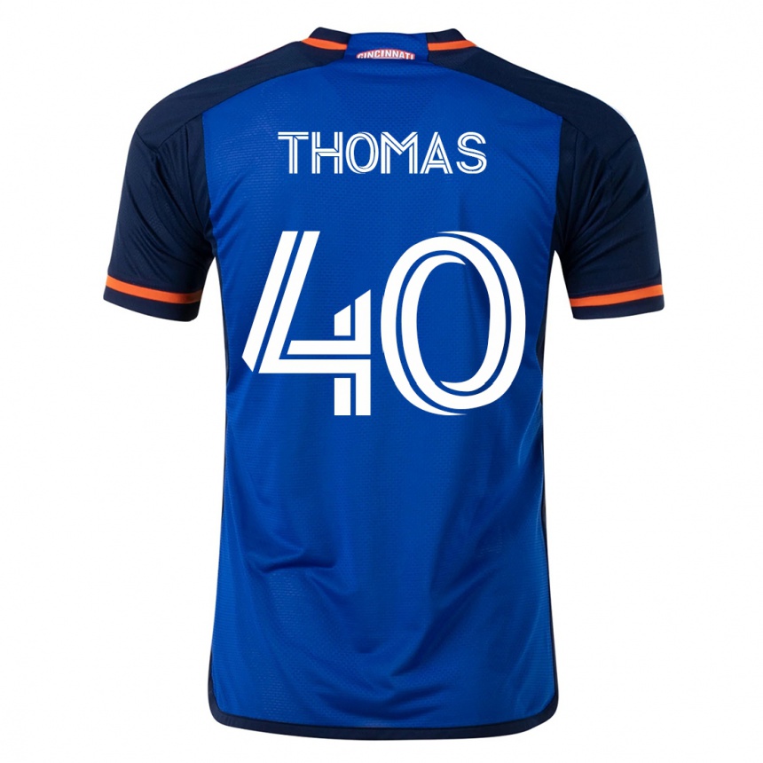 Vyrai Kai Thomas #40 Mėlyna Namų Marškinėliai 2023/24 T-Shirt