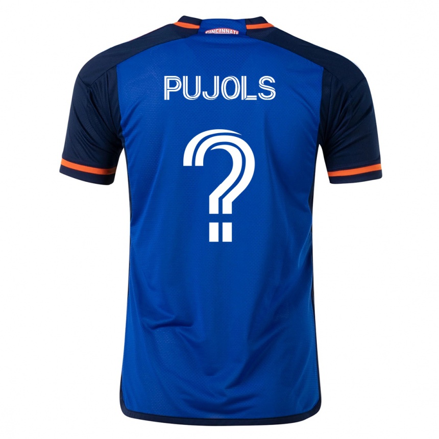 Vyrai Pablo Pujols #0 Mėlyna Namų Marškinėliai 2023/24 T-Shirt