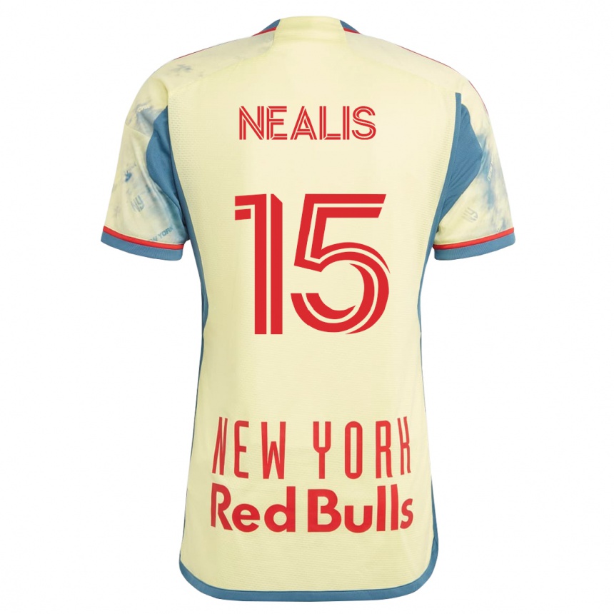 Vyrai Sean Nealis #15 Geltona Namų Marškinėliai 2023/24 T-Shirt