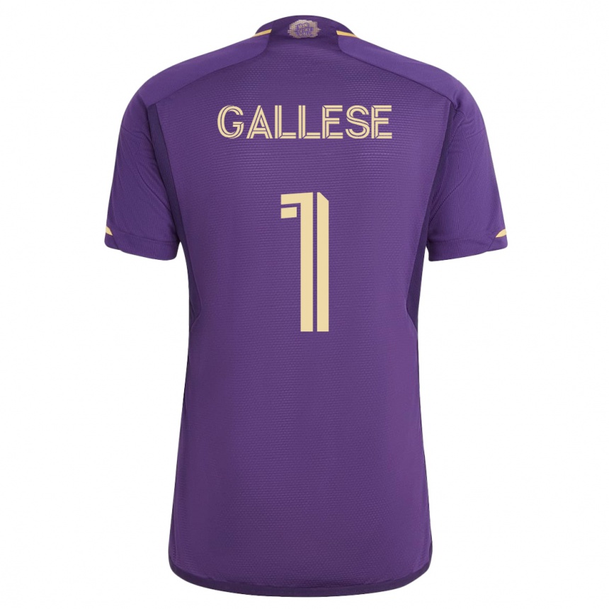 Vyrai Pedro Gallese #1 Violetinė Namų Marškinėliai 2023/24 T-Shirt