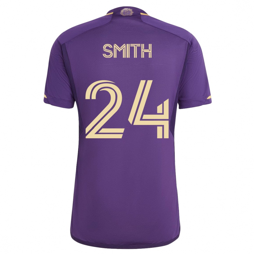Vyrai Kyle Smith #24 Violetinė Namų Marškinėliai 2023/24 T-Shirt