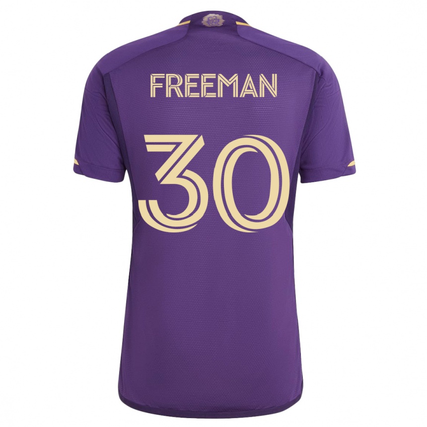 Vyrai Alex Freeman #30 Violetinė Namų Marškinėliai 2023/24 T-Shirt