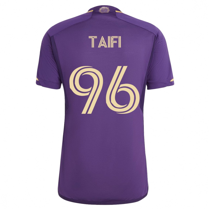 Vyrai Zakaria Taifi #96 Violetinė Namų Marškinėliai 2023/24 T-Shirt