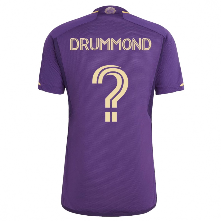 Vyrai Owen Drummond #0 Violetinė Namų Marškinėliai 2023/24 T-Shirt
