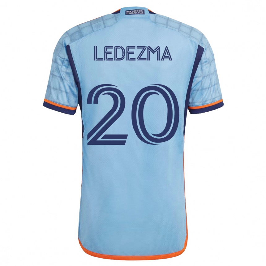 Vyrai Richard Ledezma #20 Mėlyna Namų Marškinėliai 2023/24 T-Shirt