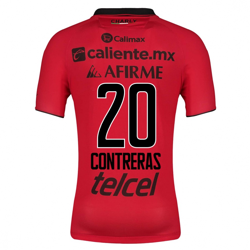 Vyrai Francisco Contreras #20 Raudona Namų Marškinėliai 2023/24 T-Shirt