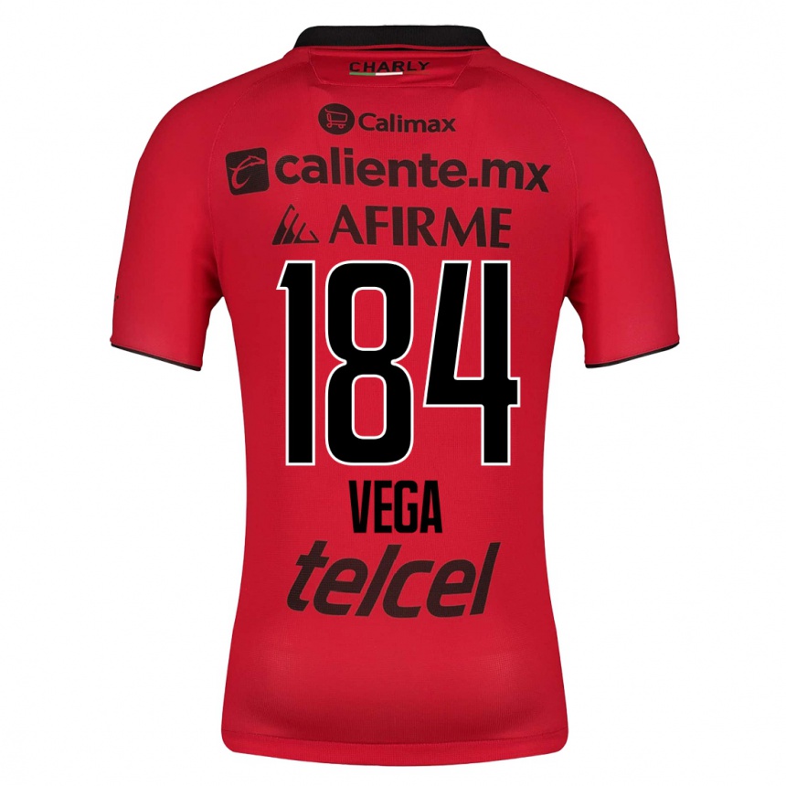 Vyrai Daniel Vega #184 Raudona Namų Marškinėliai 2023/24 T-Shirt