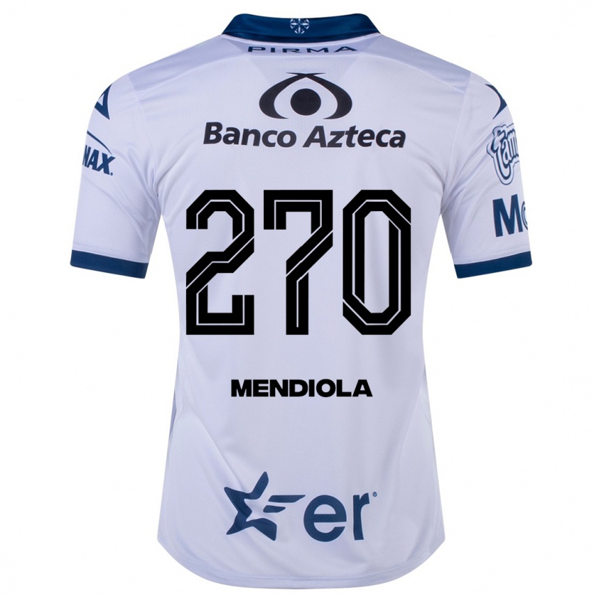 Vyrai Carlos Mendiola #270 Baltas Namų Marškinėliai 2023/24 T-Shirt