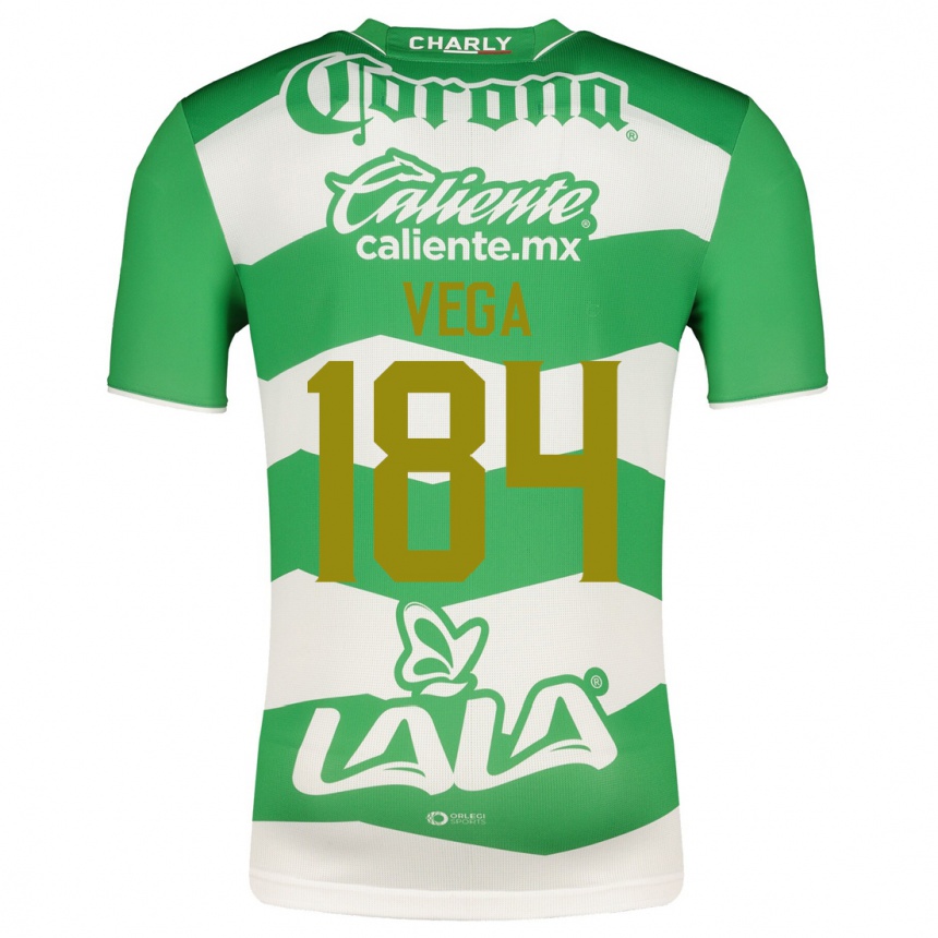 Vyrai Luis Vega #184 Žalias Namų Marškinėliai 2023/24 T-Shirt