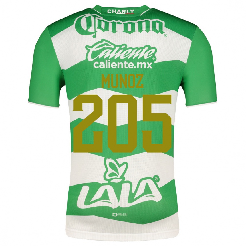 Vyrai Guillermo Muñoz #205 Žalias Namų Marškinėliai 2023/24 T-Shirt