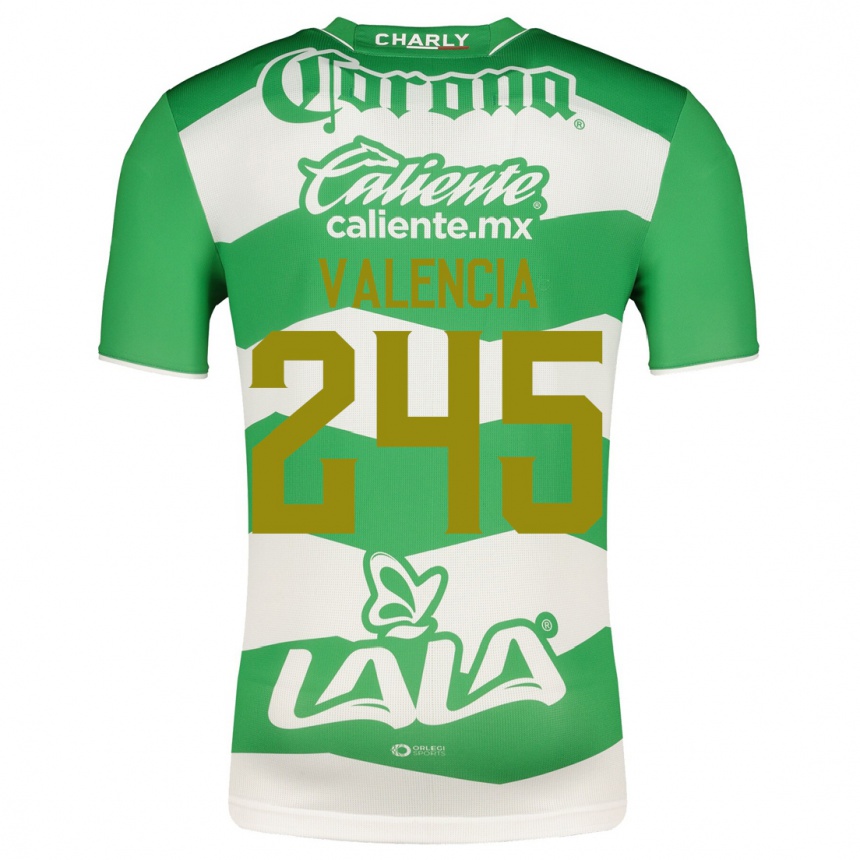 Vyrai Álex Valencia #245 Žalias Namų Marškinėliai 2023/24 T-Shirt