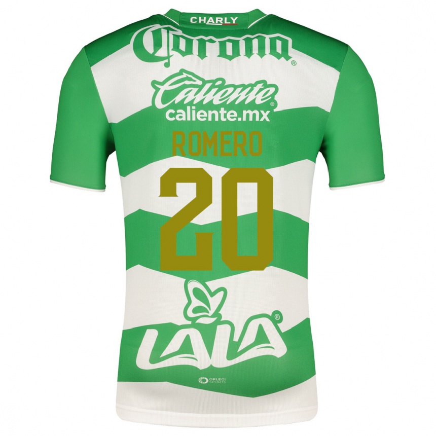 Vyrai Lia Romero #20 Žalias Namų Marškinėliai 2023/24 T-Shirt
