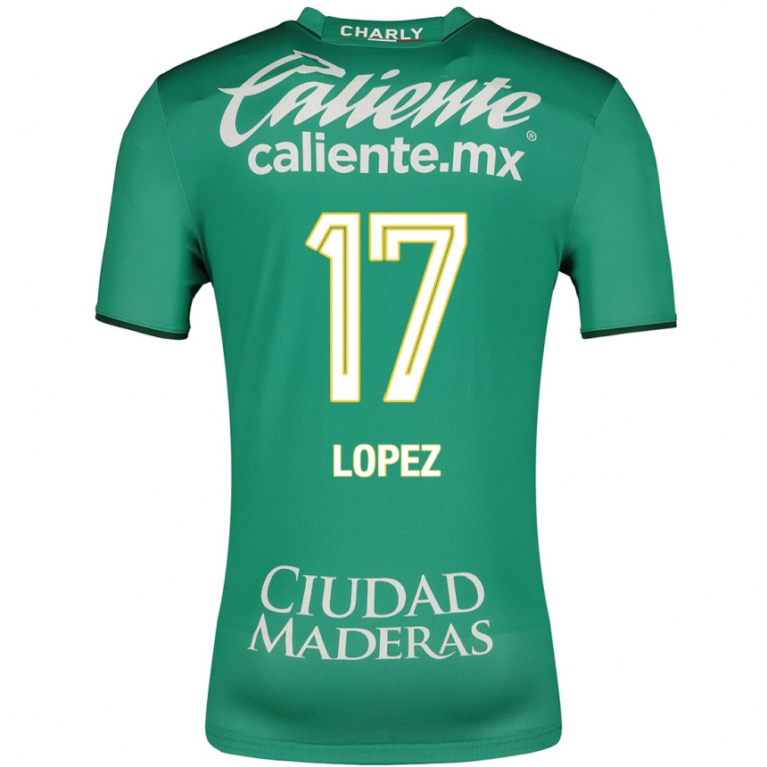 Vyrai Nicolas Lopez #17 Žalias Namų Marškinėliai 2023/24 T-Shirt