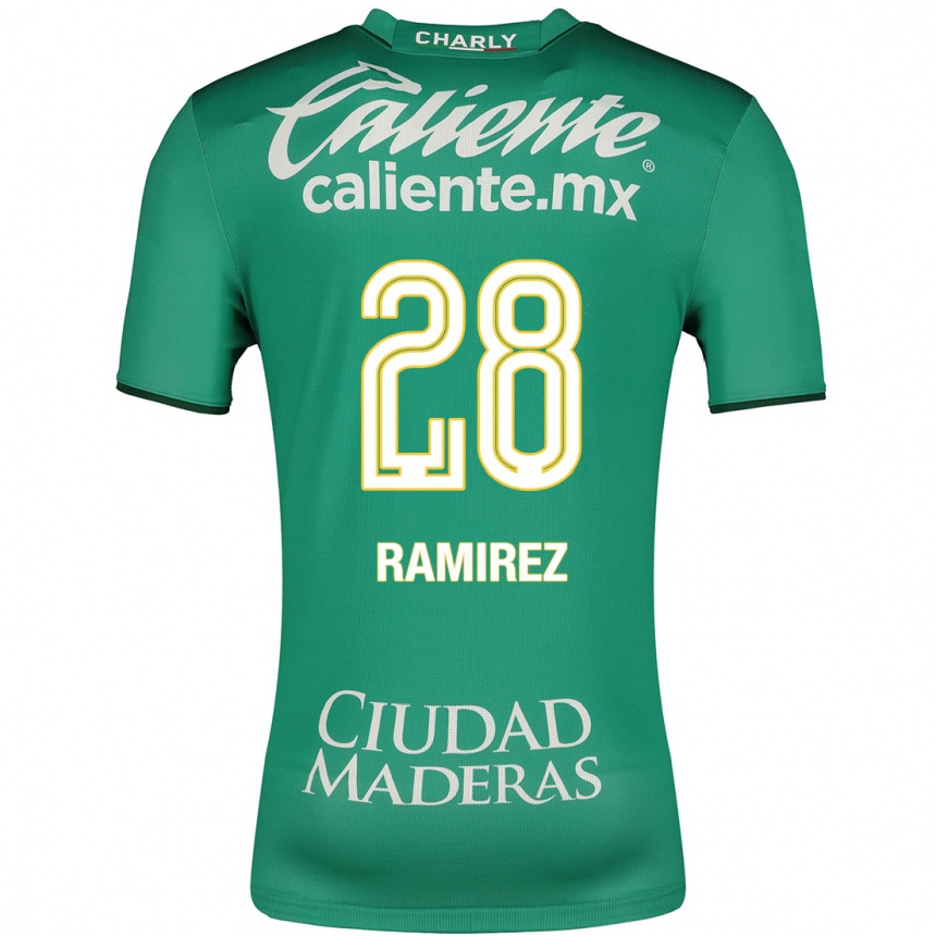 Vyrai David Ramírez #28 Žalias Namų Marškinėliai 2023/24 T-Shirt