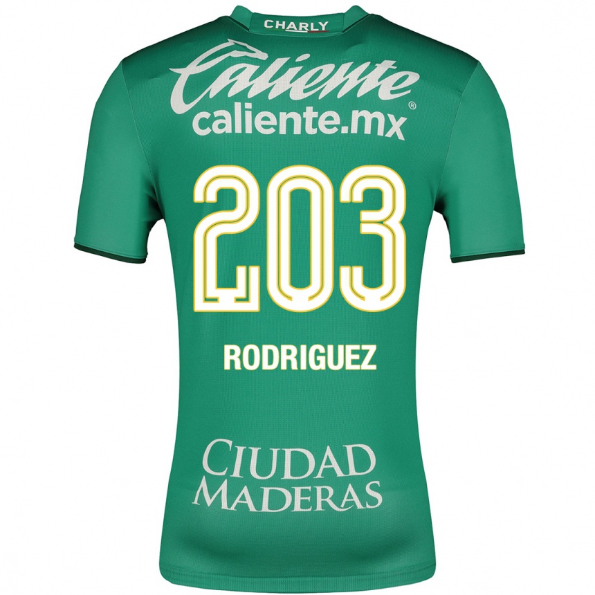 Vyrai César Rodríguez #203 Žalias Namų Marškinėliai 2023/24 T-Shirt