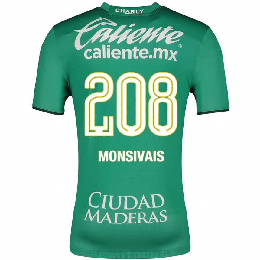 Vyrai Daniel Monsivaís #208 Žalias Namų Marškinėliai 2023/24 T-Shirt