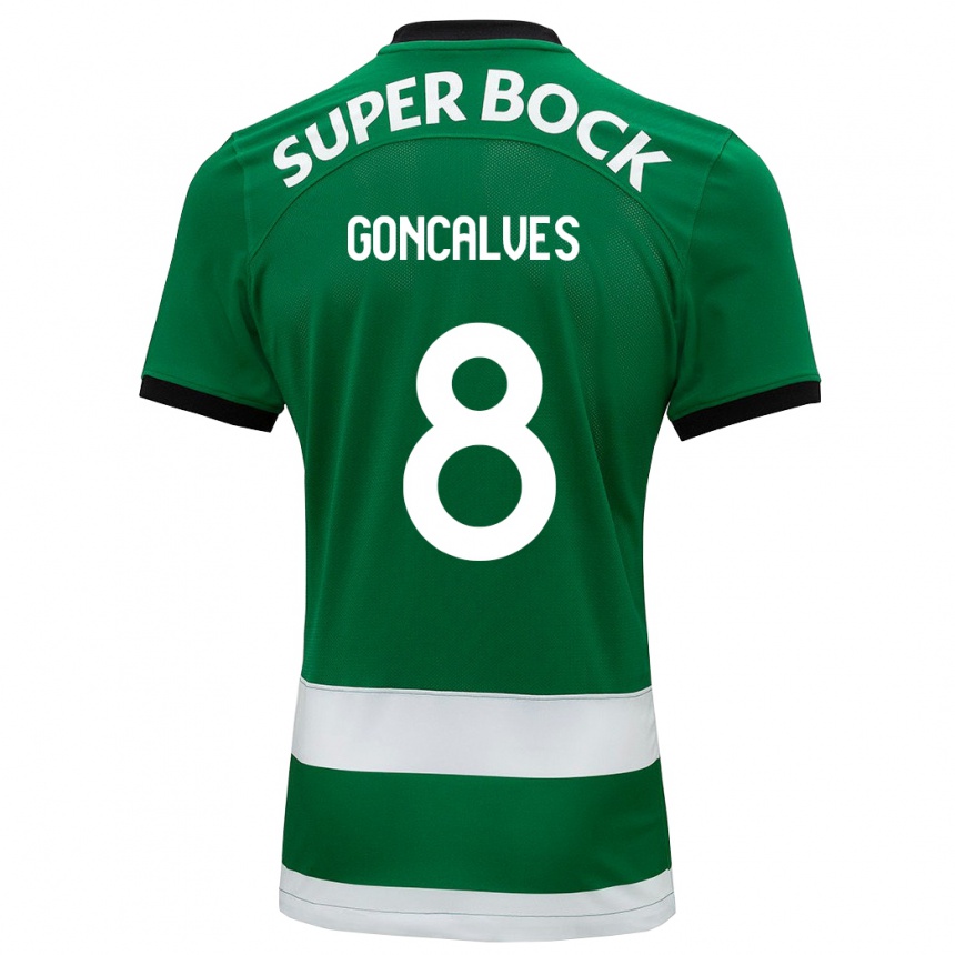 Vyrai Pedro Gonçalves #8 Žalias Namų Marškinėliai 2023/24 T-Shirt