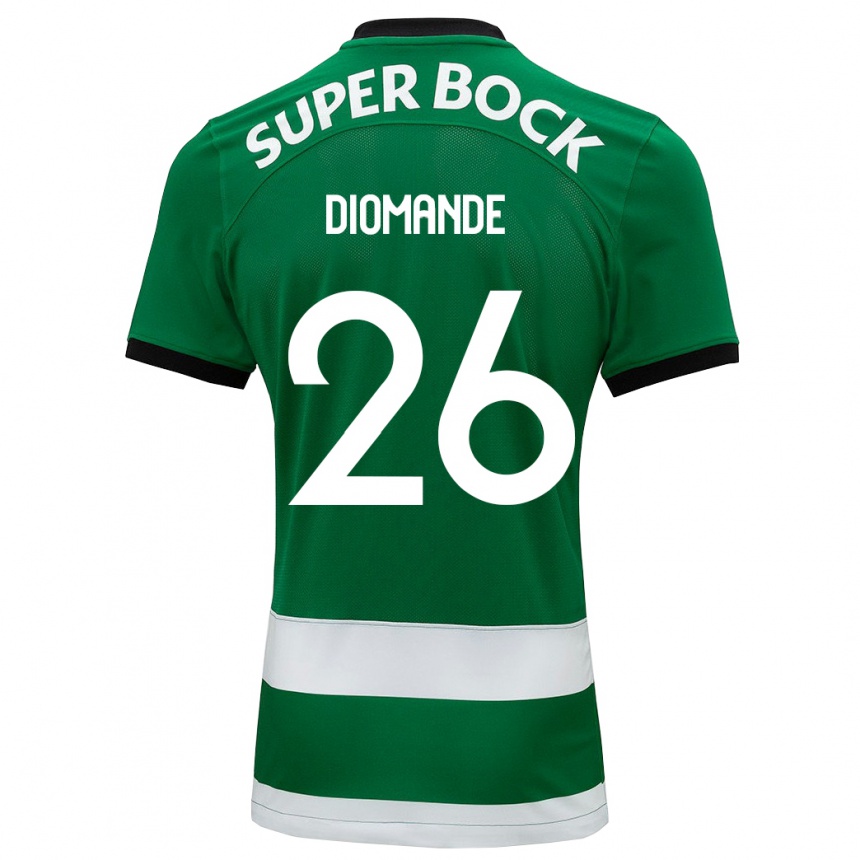 Vyrai Ousmane Diomande #26 Žalias Namų Marškinėliai 2023/24 T-Shirt