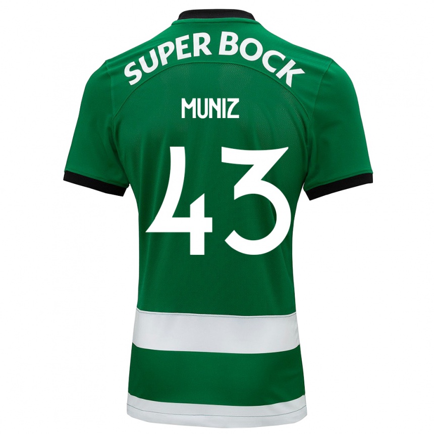 Vyrai João Muniz #43 Žalias Namų Marškinėliai 2023/24 T-Shirt