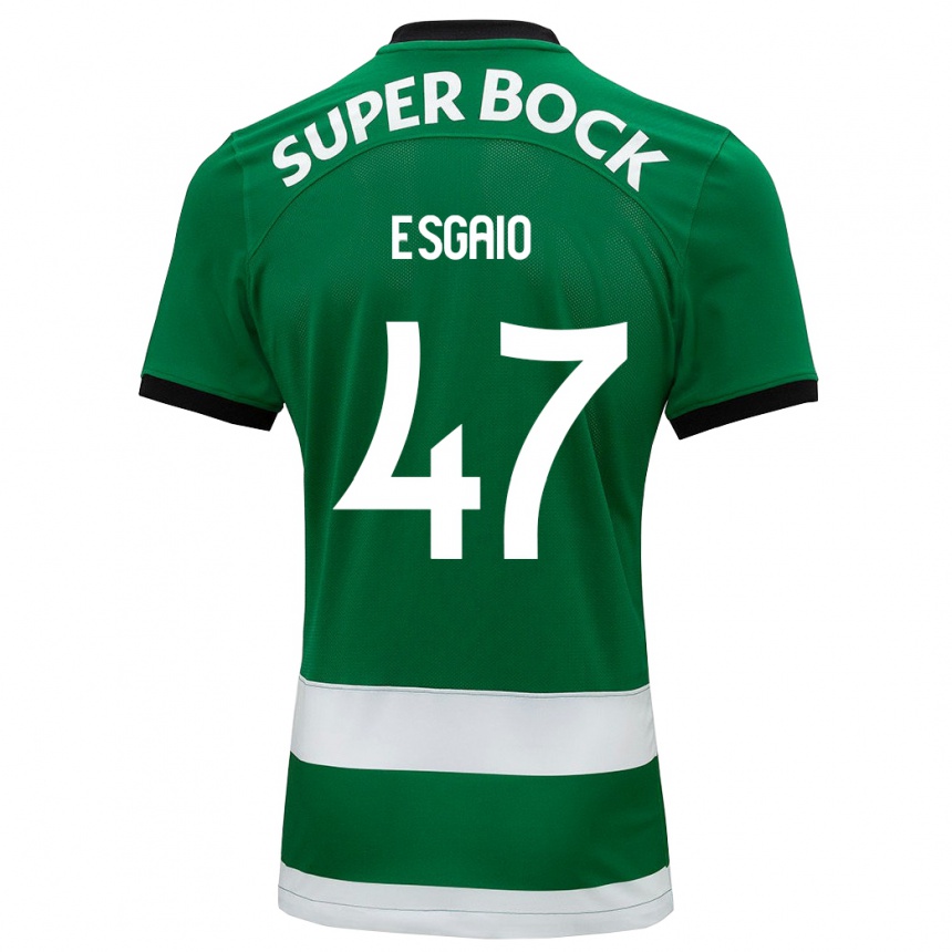 Vyrai Ricardo Esgaio #47 Žalias Namų Marškinėliai 2023/24 T-Shirt