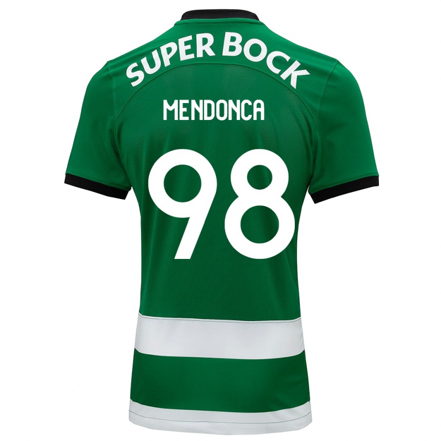 Vyrai Manuel Mendonça #98 Žalias Namų Marškinėliai 2023/24 T-Shirt