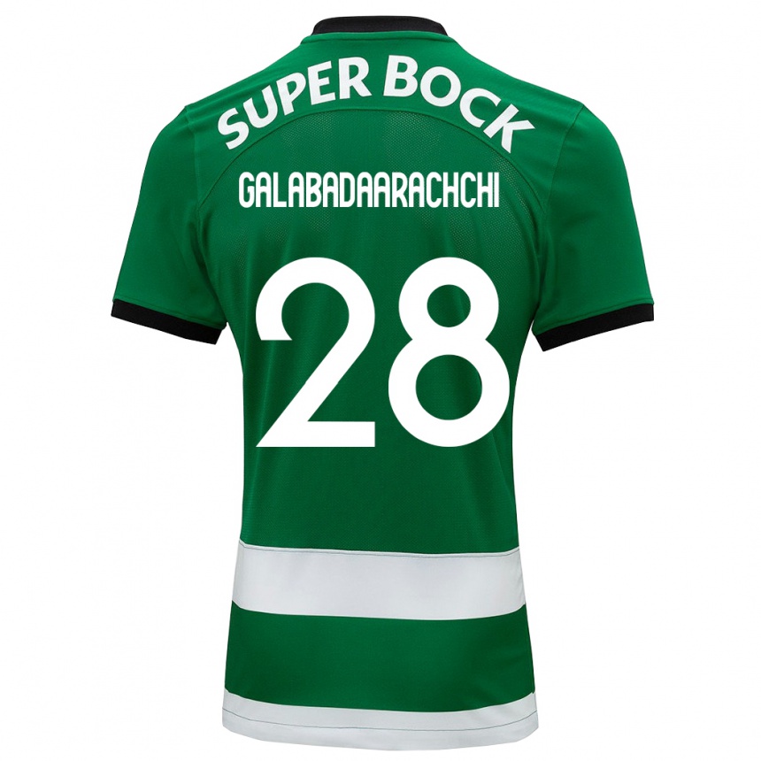 Vyrai Jacinta Galabadaarachchi #28 Žalias Namų Marškinėliai 2023/24 T-Shirt