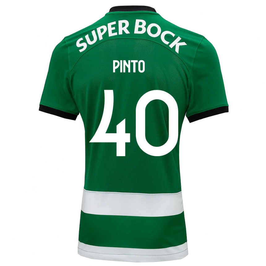 Vyrai Rita Pinto De Almeida #40 Žalias Namų Marškinėliai 2023/24 T-Shirt