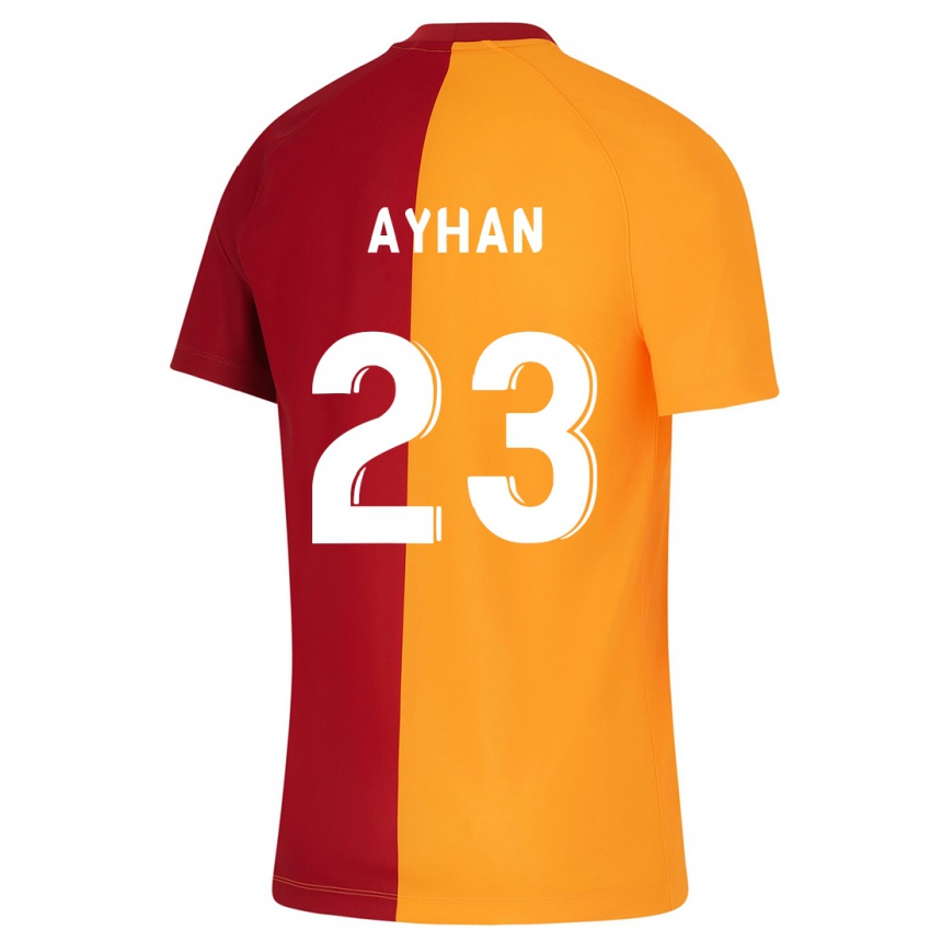 Vyrai Kaan Ayhan #23 Oranžinė Namų Marškinėliai 2023/24 T-Shirt