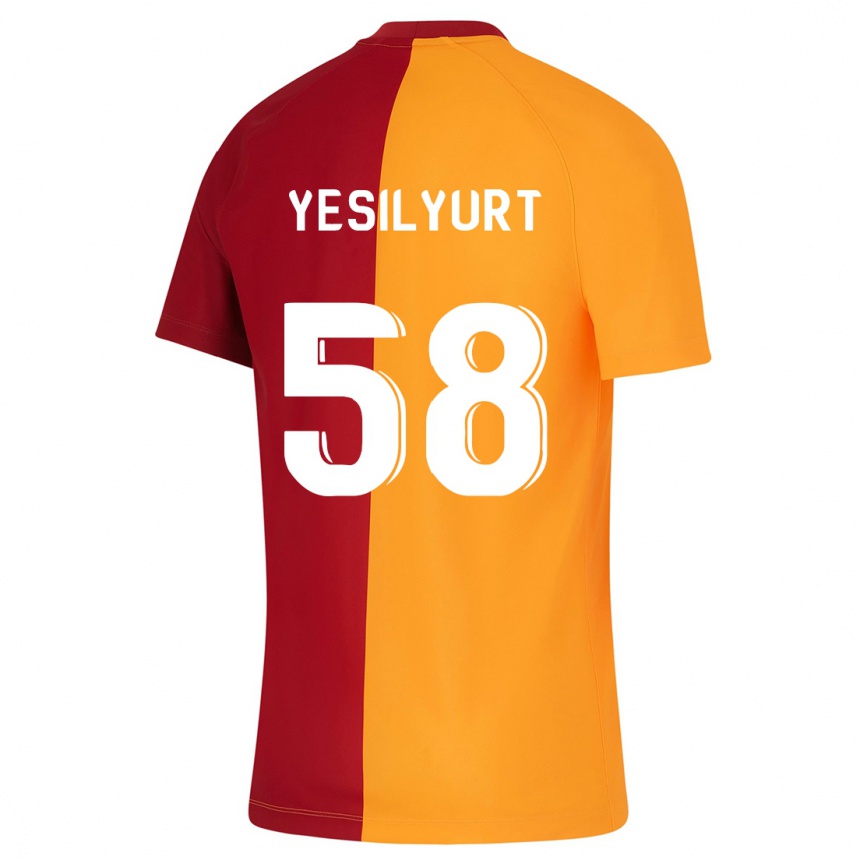 Vyrai Ali Yeşilyurt #58 Oranžinė Namų Marškinėliai 2023/24 T-Shirt