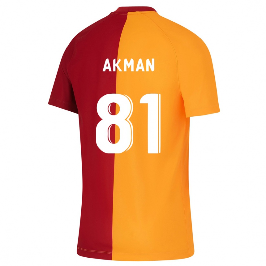 Vyrai Hamza Akman #81 Oranžinė Namų Marškinėliai 2023/24 T-Shirt