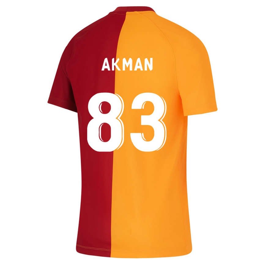 Vyrai Efe Akman #83 Oranžinė Namų Marškinėliai 2023/24 T-Shirt