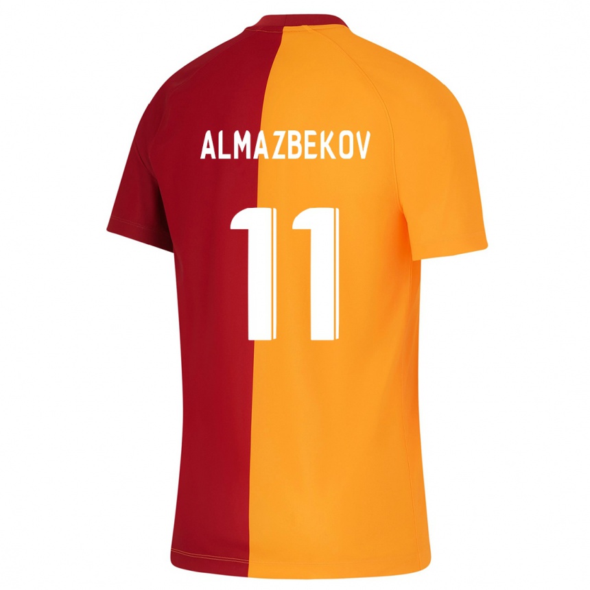 Vyrai Beknaz Almazbekov #11 Oranžinė Namų Marškinėliai 2023/24 T-Shirt