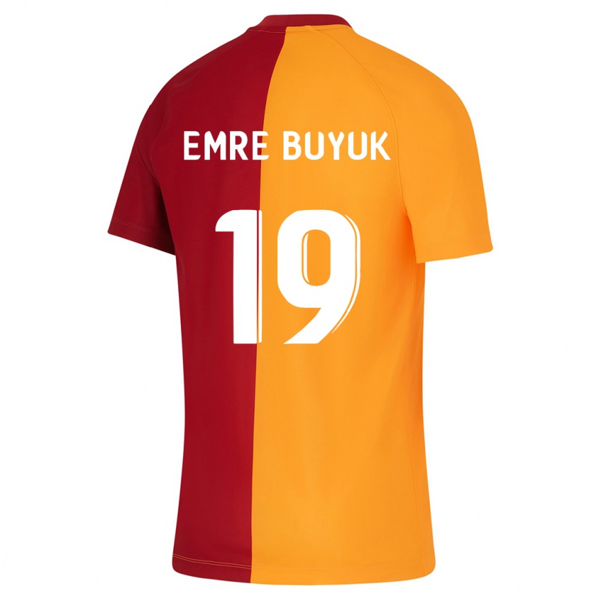 Vyrai Enes Emre Büyük #19 Oranžinė Namų Marškinėliai 2023/24 T-Shirt