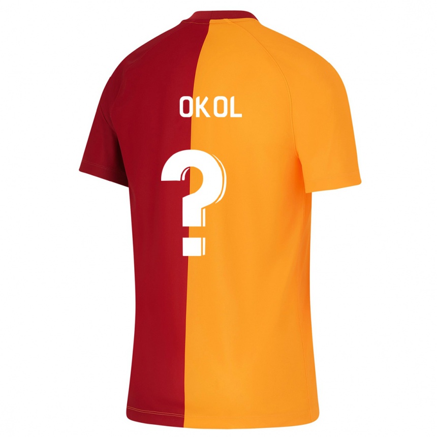 Vyrai Umut Okol #0 Oranžinė Namų Marškinėliai 2023/24 T-Shirt