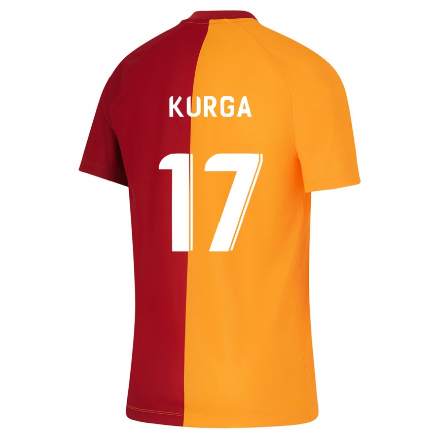 Vyrai Handan Kurğa #17 Oranžinė Namų Marškinėliai 2023/24 T-Shirt