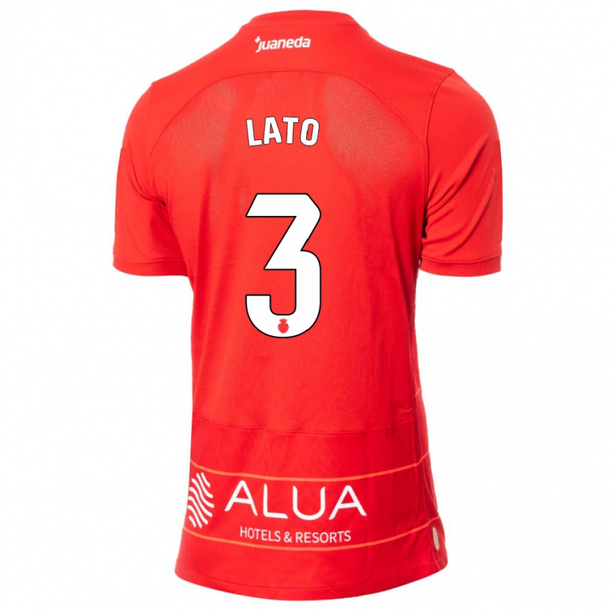 Vyrai Toni Lato #3 Raudona Namų Marškinėliai 2023/24 T-Shirt