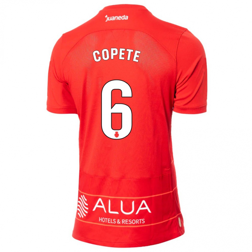 Vyrai José Copete #6 Raudona Namų Marškinėliai 2023/24 T-Shirt