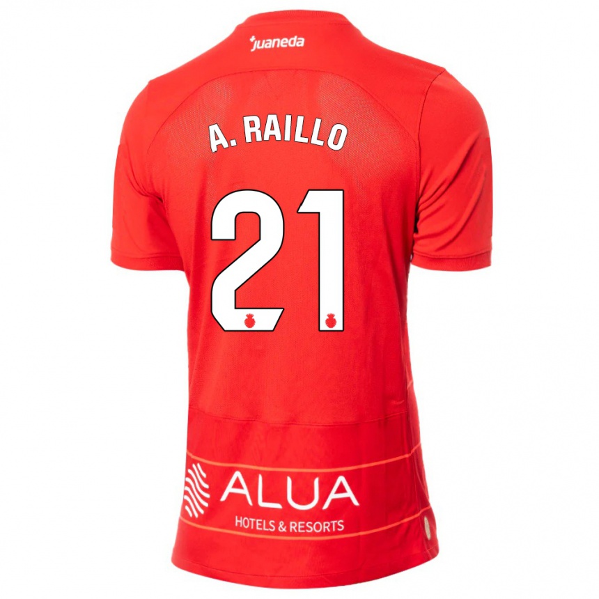 Vyrai Antonio Raíllo #21 Raudona Namų Marškinėliai 2023/24 T-Shirt