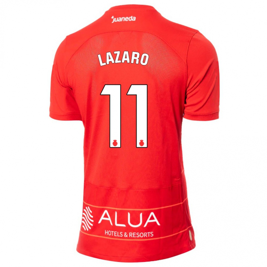 Vyrai Victor Lázaro #11 Raudona Namų Marškinėliai 2023/24 T-Shirt
