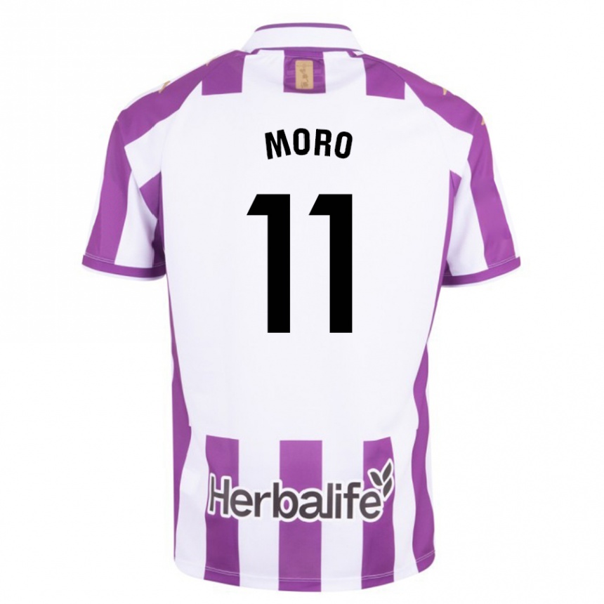 Vyrai Raúl Moro #11 Violetinė Spalva Namų Marškinėliai 2023/24 T-Shirt