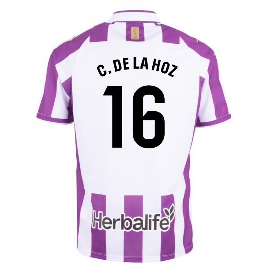 Vyrai César De La Hoz #16 Violetinė Spalva Namų Marškinėliai 2023/24 T-Shirt