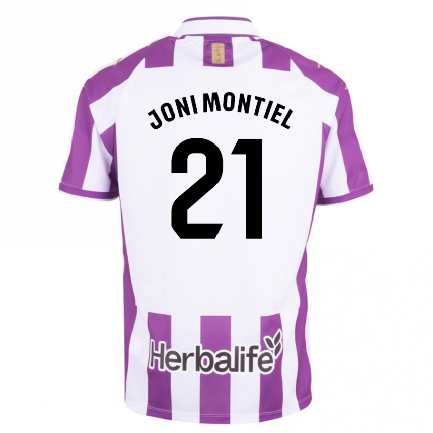 Vyrai Joni Montiel #21 Violetinė Spalva Namų Marškinėliai 2023/24 T-Shirt