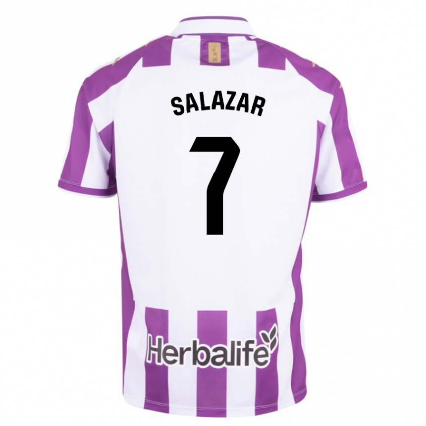 Vyrai Israel Salazar #7 Violetinė Spalva Namų Marškinėliai 2023/24 T-Shirt