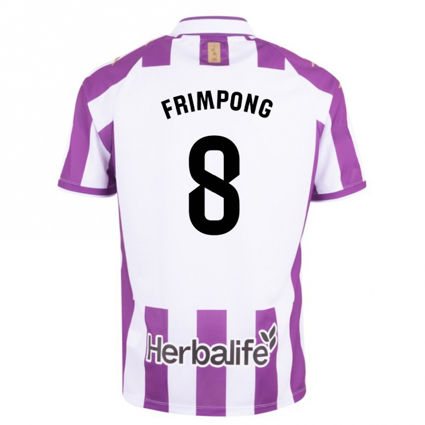 Vyrai Eugene Frimpong #8 Violetinė Spalva Namų Marškinėliai 2023/24 T-Shirt
