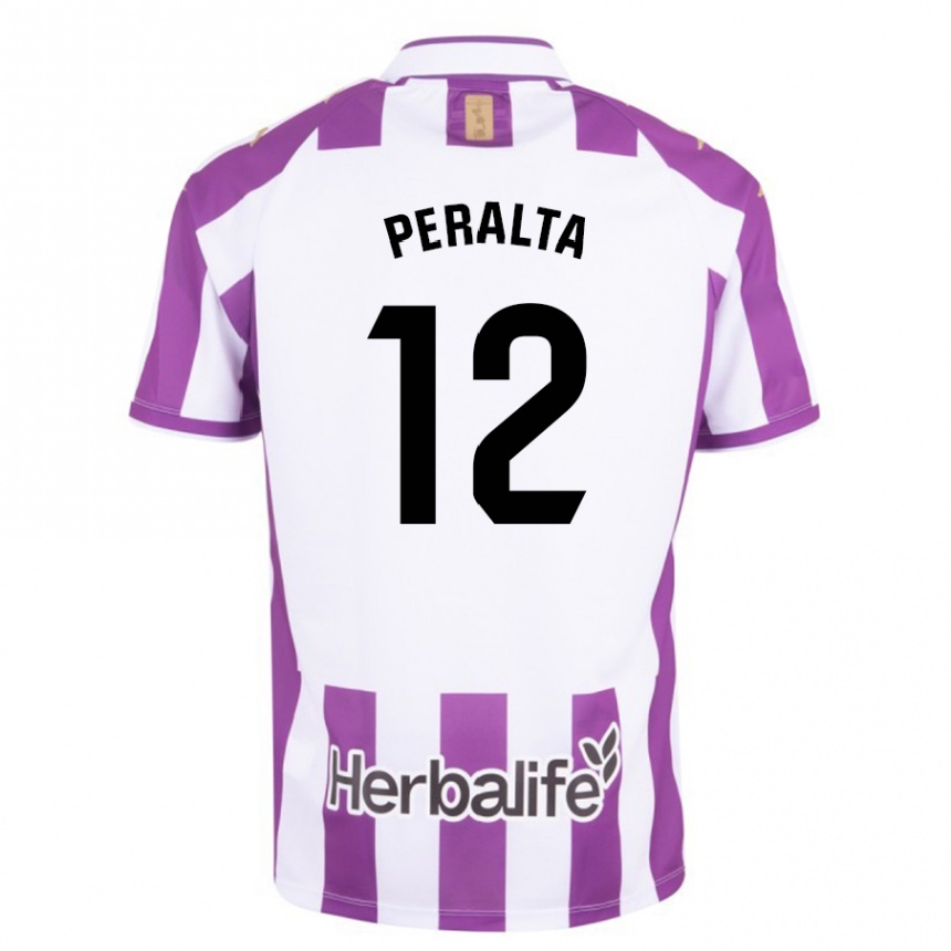 Vyrai Fernando Peralta #12 Violetinė Spalva Namų Marškinėliai 2023/24 T-Shirt
