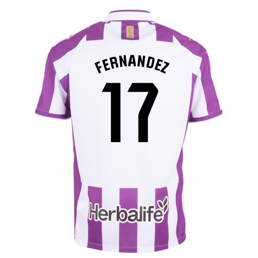 Vyrai Dani Fernández #17 Violetinė Spalva Namų Marškinėliai 2023/24 T-Shirt