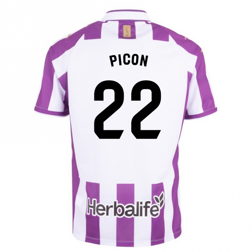 Vyrai Pablo Picón #22 Violetinė Spalva Namų Marškinėliai 2023/24 T-Shirt